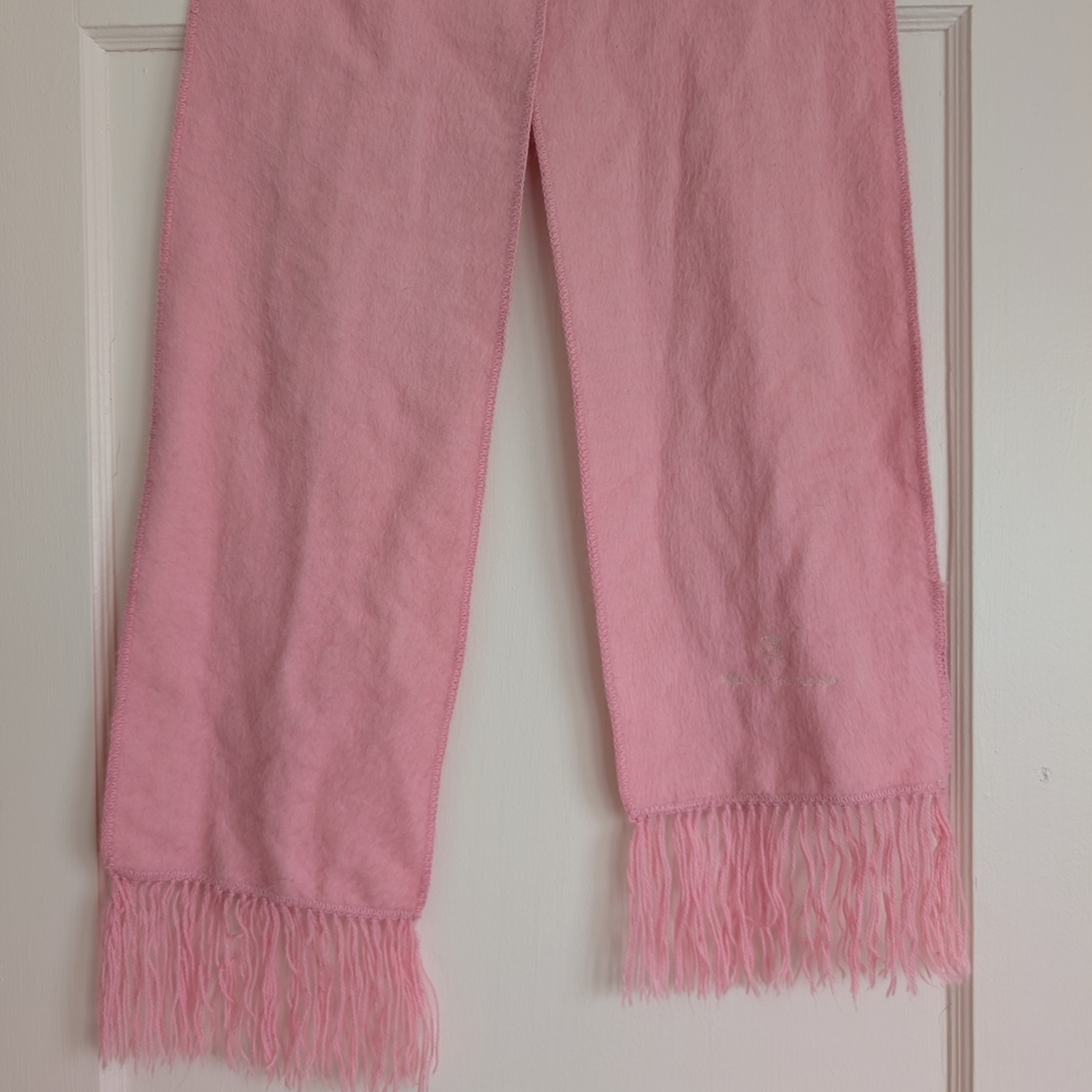Alpaca Camargo Pink Fringe Scarf